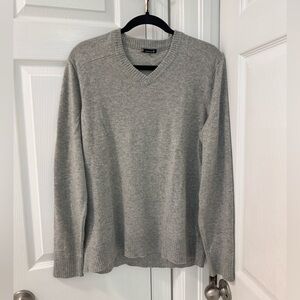 Smartwool v-neck longsleeve sweater grey women’s size medium